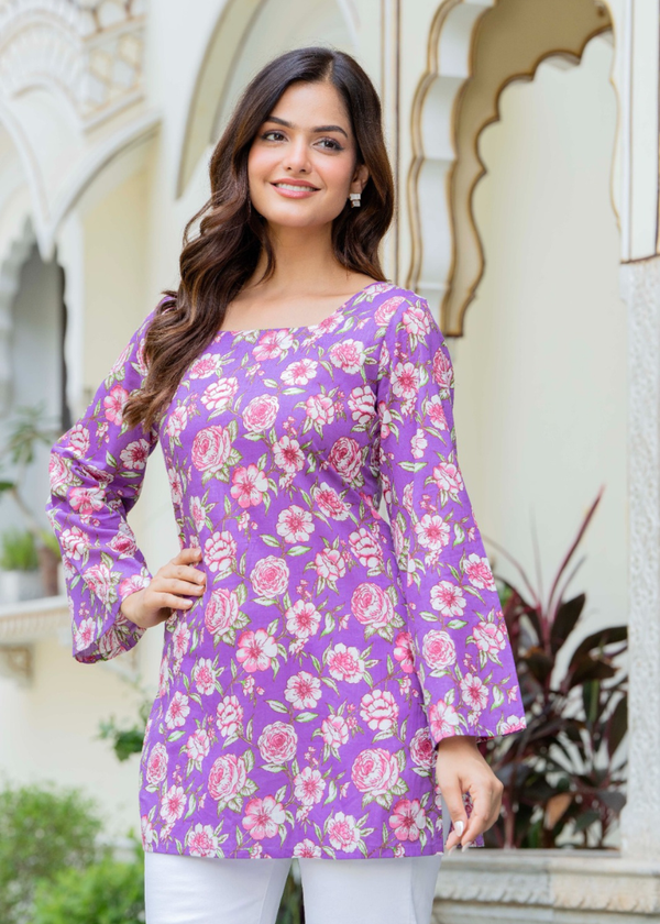 Heer Square-Neck Short Kurti