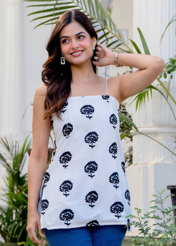 Backless Short Kurti