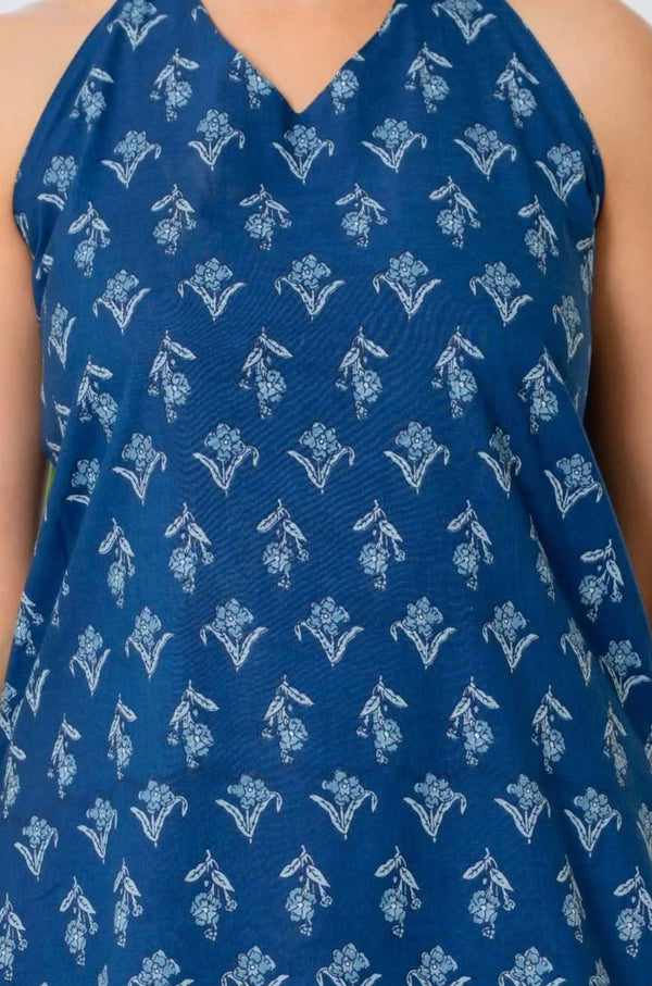 Halter Neck Short Kurti