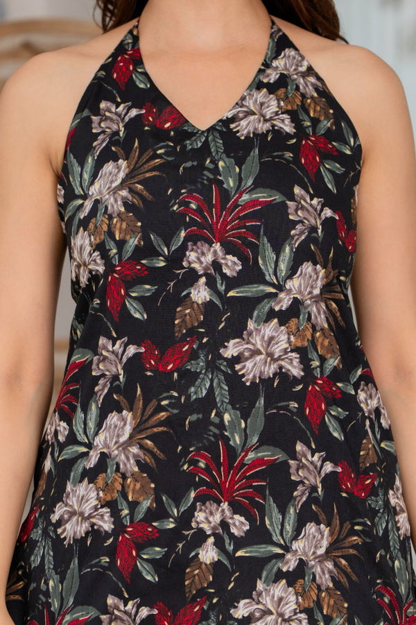 Halter Neck Short Kurti