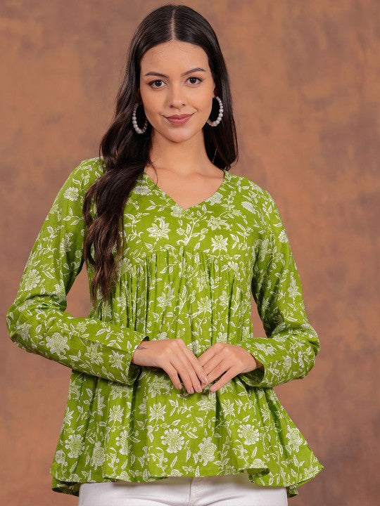 Alia V-Neck Short Kurti