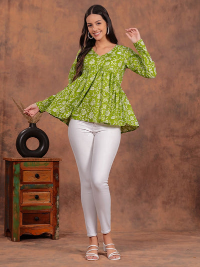 Alia V-Neck Short Kurti