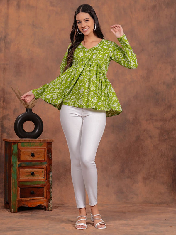 Alia V-Neck Short Kurti