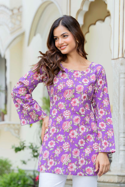 Heer Square-Neck Short Kurti
