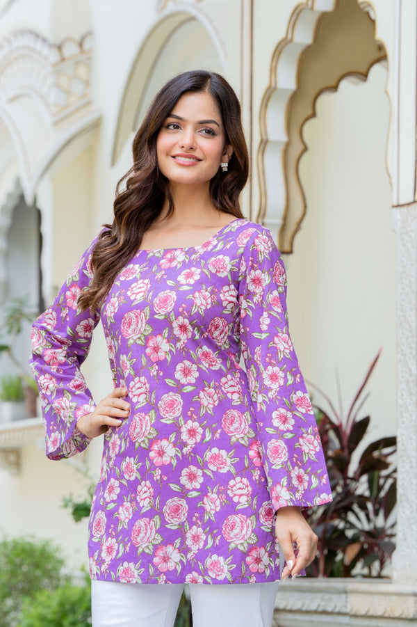 Heer Square-Neck Short Kurti