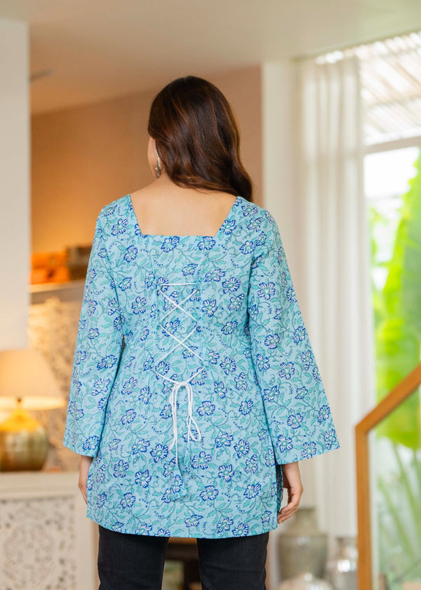 Heer Square-Neck Short Kurti