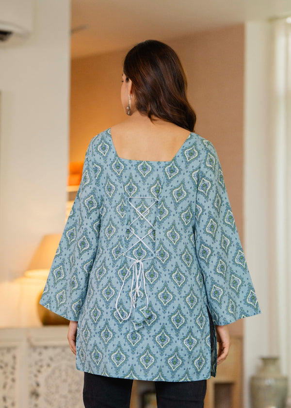 Heer Square-Neck Short Kurti
