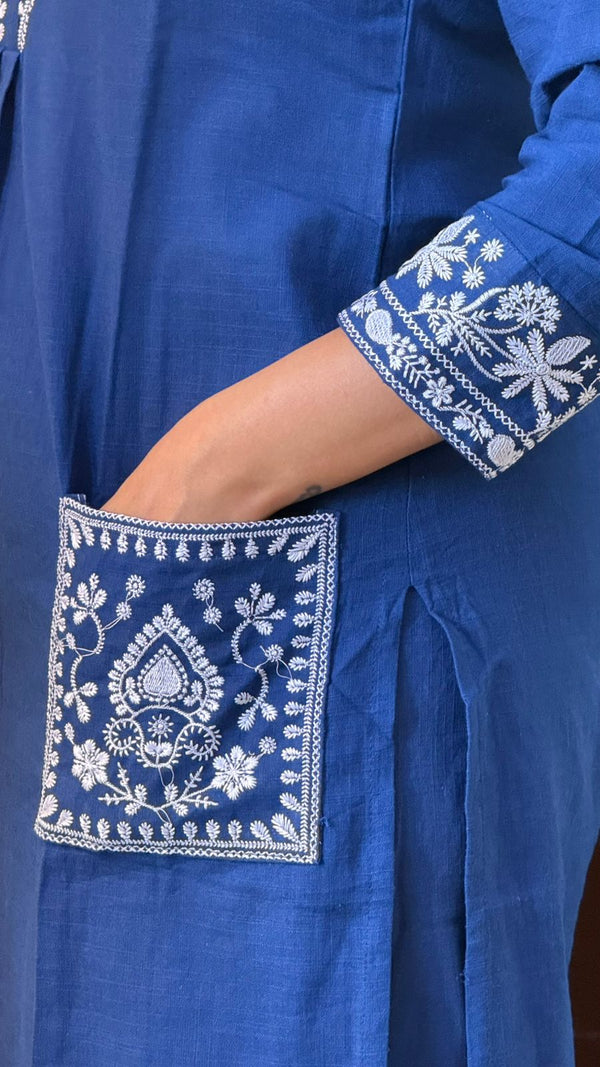 Double Pocket Embroidered Co-ord set