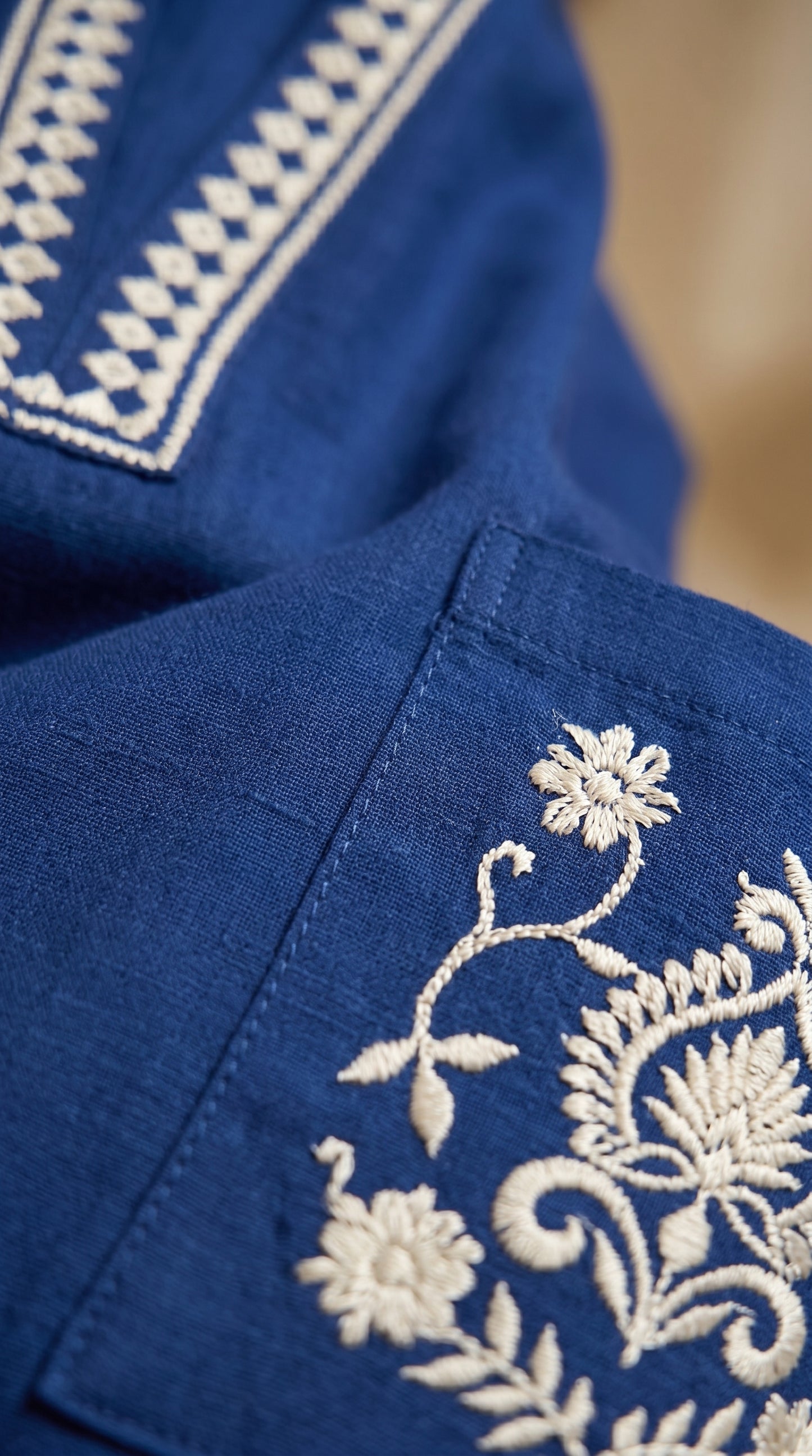Double Pocket Embroidered Co-ord set