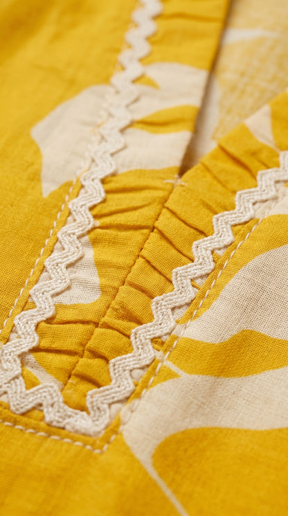 Yellow Printed Co-ord set